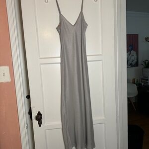 Elegant Gray Slip Dress